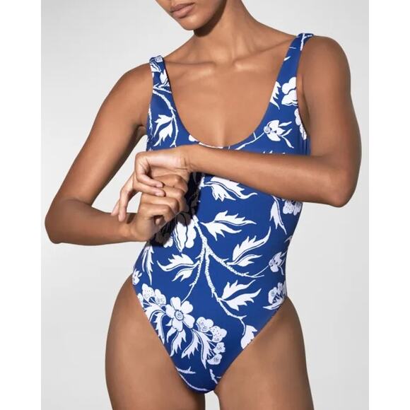 Mara Hoffman Jodi Scoop-Neck One-Piece Swimsuit - Picture 1 of 6